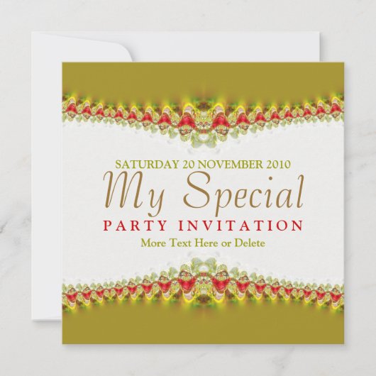 Delikate Spitzen Special Einladung (Vorderseite)