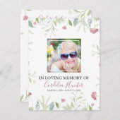 Delikate Spring Florals | Beerdigungsauftrag (Vorne/Hinten)