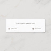 Delikate Sterne Gestüt Ohrenanzeige Mini Visitenkarte (Rückseite)