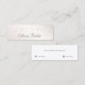 Delikate Sterne Gestüt Ohrenanzeige Mini Visitenkarte (Vorne/Hinten)