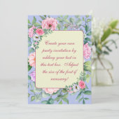 Delikate Summer Garden Party Blume Entdecken Einladung (Stehend Vorderseite)