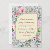 Delikate Summer Garden Party Blume Entdecken Einladung (Vorderseite)