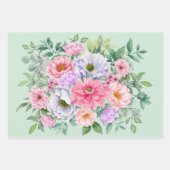 Delikate Summer Garden Party Blume Geschenkpapier Set (Vorderseite 3)