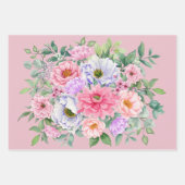 Delikate Summer Garden Party Blume Geschenkpapier Set (Vorderseite 3)