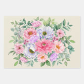 Delikate Summer Garden Party Blume Geschenkpapier Set (Vorderseite 2)