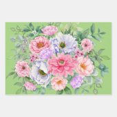 Delikate Summer Garden Party Blume Geschenkpapier Set (Vorderseite 3)