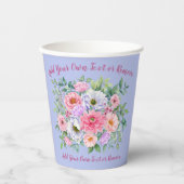 Delikate Summer Garden Party Blume Pappbecher (Vorderseite)