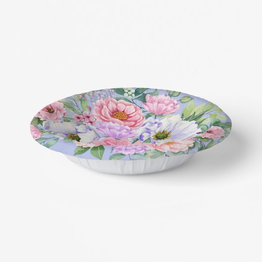 Delikate Summer Garden Party Blume Pappteller (Gewinkelt)