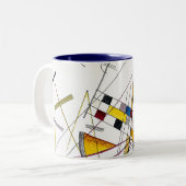 Delikate Tension #85 - Kandinsky Zweifarbige Tasse (Vorderseite Links)