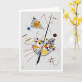 Delikate Tension No.85, Wassily Kandinsky Karte (Gelbe Blume)