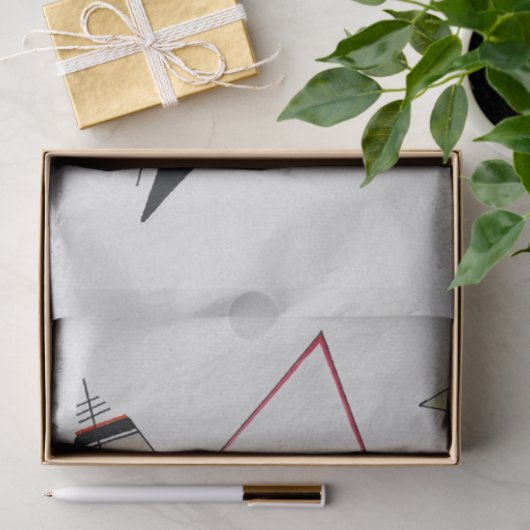 Delikate Tension No.85, Wassily Kandinsky Seidenpapier (Geschenk)