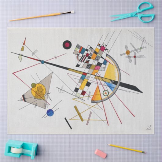 Delikate Tension No.85, Wassily Kandinsky Seidenpapier (Basteln)