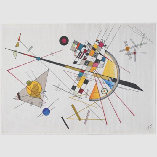 Delikate Tension No.85, Wassily Kandinsky Seidenpapier (Vorderseite)
