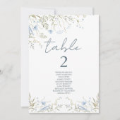 Delikate Tischnummer (Vorderseite)