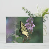 Delikate Touch eines Schmetterlings - flache Grußk Karte (Stehend Vorderseite)