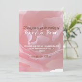 Delikate und einzigartige Rose für Hochzeitskarten Einladung (Stehend Vorderseite)