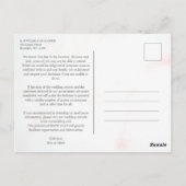 Delikate und elegante 2-Tones-Wildblumen Postkarte (Rückseite)