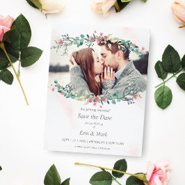 Delikate und elegante 2-Tones-Wildblumen Postkarte