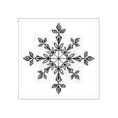 Delikate und elegante Briefmarke des Snowflake Hol Gummistempel (Prägung)