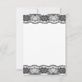 Delikate und Lacy-UAWG (weiß) RSVP Karte (Rückseite)