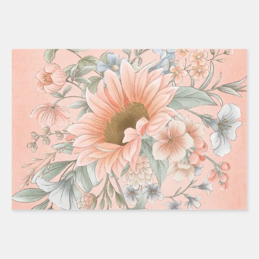 Delikate, Vintag Inspiriert Bläschen Geschenkpapier Set (Vorderseite 2)