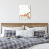 Delikate, Vintage französische ?Le Bain? Leinwanddruck (Insitu (Schlafzimmer))