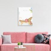 Delikate, Vintage französische ?Le Bain? Leinwanddruck (Insitu (Wohnzimmer))