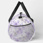 Delikate Violett-Blumen Duffle Bag (Rechts)
