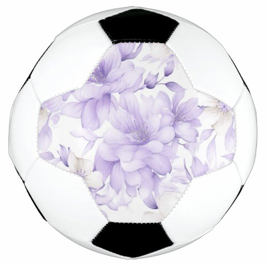 Delikate Violett-Blumen Fußball (Vorderseite)