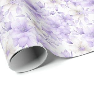 Delikate Violett-Blumen Geschenkpapier