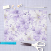 Delikate Violett-Blumen Seidenpapier (Handwerk)