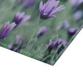 Delikate violette Blumen Schneidebrett (Ecke)