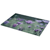 Delikate violette Blumen Schneidebrett (Ecke)