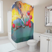 Delikate Waldbeeren im Herbst Duschvorhang (Beispiel)