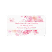 Delikate Wasserfarben Adressaufkleber (Vorne)