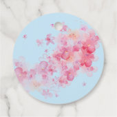 Delikate Wasserfarben Geschenkanhänger (Rückseite)