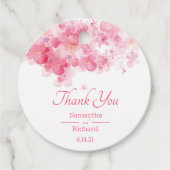 Delikate Wasserfarben Geschenkanhänger (Vorderseite)