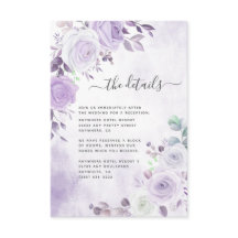 Delikate Wasserfarben Lavendel Lila Florals