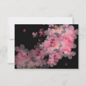 Delikate Wasserfarben RSVP Karte (Rückseite)