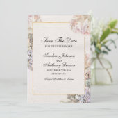 Delikate Wasserfarben Save the Date (Stehend Vorderseite)