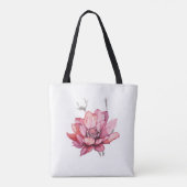 Delikate Wasserfarben Tasche (Rückseite)