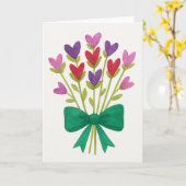 Delikate Watercolor Bouquet Design Gruß Karte (Gelbe Blume)