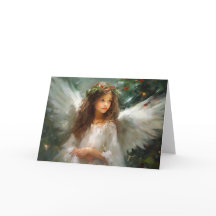 Delikate Weihnachtskarte des Engel