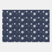 Delikate weiße Blume Geschenkpapier Set (Vorderseite)