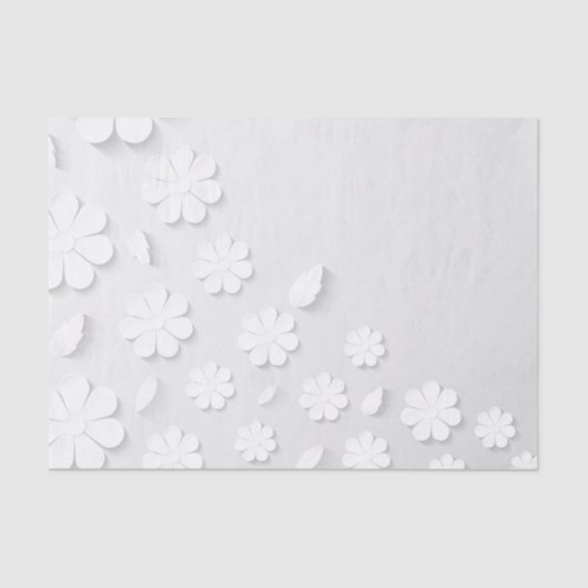 Delikate weiße Blume Seidenpapier (Vorderseite)