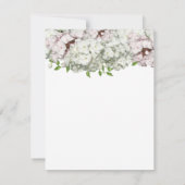 Delikate weiße und blütenblaue Replik-Karte RSVP Karte (Rückseite)