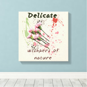 "Delikate Whispers" - Minimalistische Leinwand