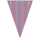 Delikate, wiederholende, hellrosa und hellblaue Ka Wimpelkette (Dritte Fahne)