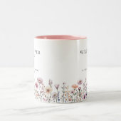 Delikate Wildblume Baby Dusche Tasse - Dusty Pink (Mittel)