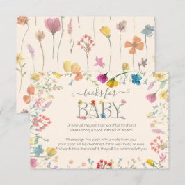 Delikate Wildblume Blumengartenbücher für Kinder RSVP Karte